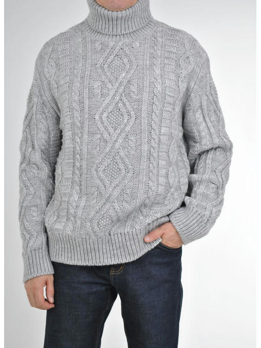 Зимний теплый мужской свитер серый — изображение 2