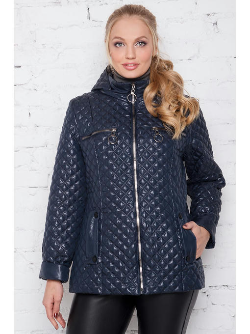 Женская куртка сезона осень весна синего цвета