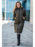 Пальто на осень / зиму в цвете хаки