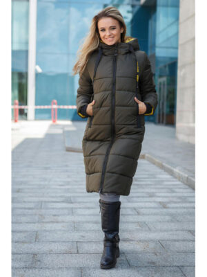 Пальто на осень / зиму в цвете хаки