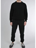 Мужской теплый вязанный костюм Фернандо черного цвета