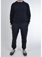 Мужской теплый вязанный костюм Фернандо темно-синий