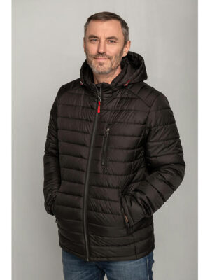 Мужская стильная демисезонная куртка черная