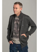 Стильная мужская кофта в цвете графит