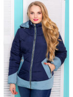 Куртка с голубыми вставками демисезонная