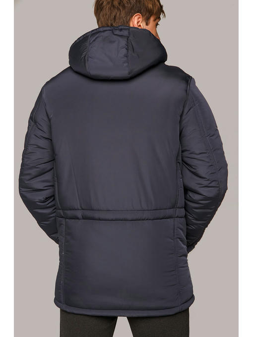 Куртка мужская зимняя темно-синего цвета — изображение 2