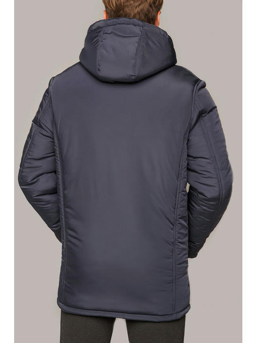 Мужская куртка темно-синяя зимняя 50-64 — изображение 2