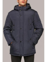 Мужская куртка темно-синяя зимняя 50-64