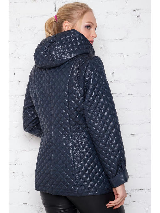 Женская куртка сезона осень весна синего цвета — изображение 3