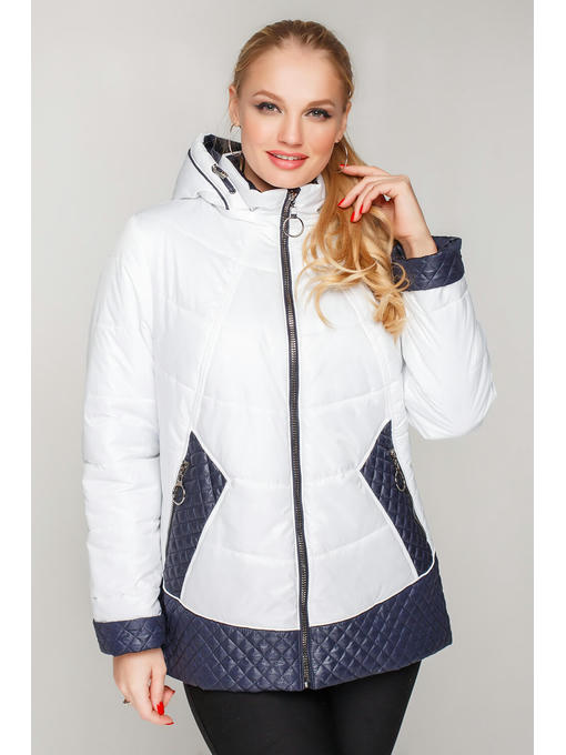 Женская куртка на сезон весна/осень белого цвета на сайте производителя — изображение 4