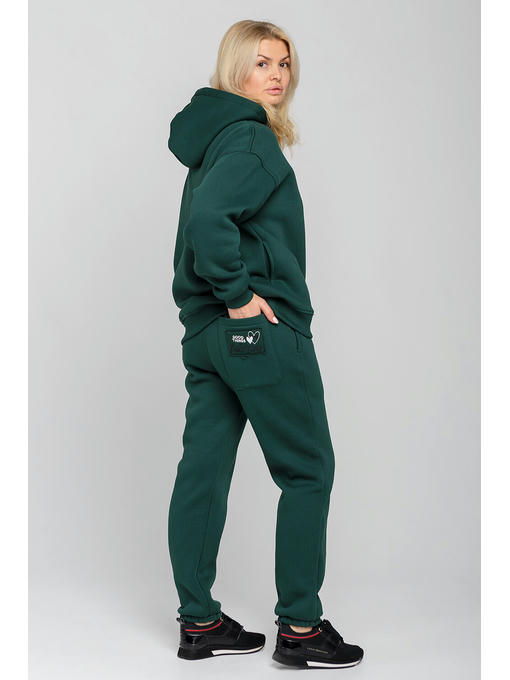 Спортивный костюм с худи зеленого цвета — изображение 5