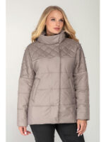 Куртка осень / весна женская цвет бежевая фисташка, 46-54 р