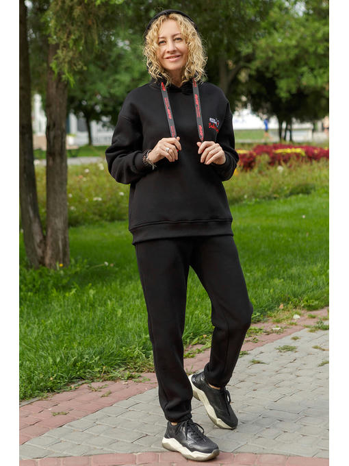 Спортивный костюм с худи черного цвета — изображение 4