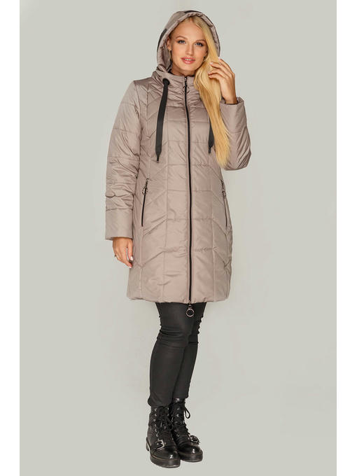 Бежевая куртка женская на демисезон в больших размерах 50-60 от — изображение 6