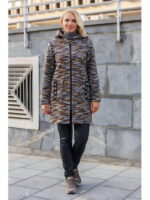 Кардиган женский твидовой расцветки на трикотажной основе демисезон