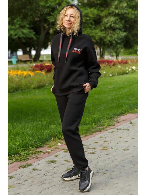 Спортивный костюм с худи черного цвета — изображение 7