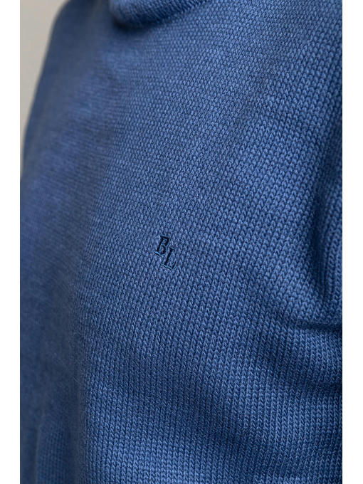 Стильный свитер с высоким горлом Поло в цвете — изображение 2