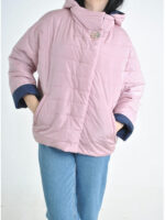 Легкая женкая куртка в цвете пудра в размерах 48-56