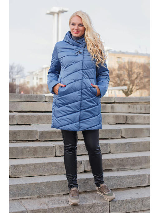 Весенне-осенняя куртка прямого кроя с 50 по 60 размеры — изображение 2