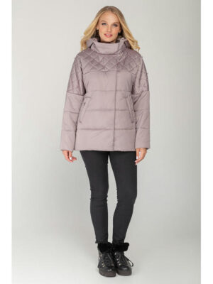 Бежевая демисезонная женская куртка, 46-54