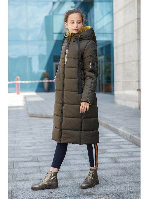 Пальто на осень / зиму в цвете хаки — изображение 6