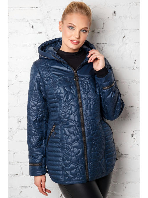 Стильная демисезонная куртка в синем цвете — изображение 5