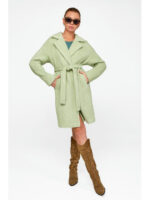 Демисезонное пальто фисташка