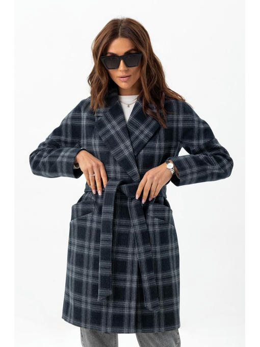 Осеннее пальто синее — изображение 2