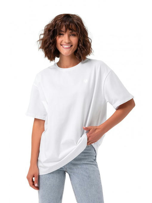 Базовая оверсайз футболка белая — изображение 2