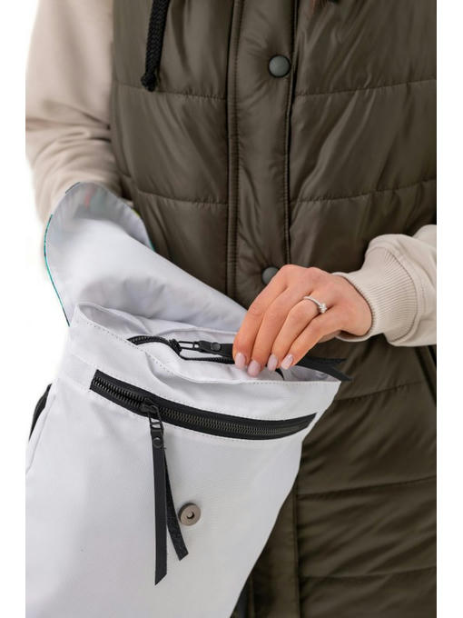 Компактный рюкзачок белый бутон — изображение 5