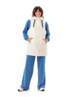 Удлиненная жилетка молоко