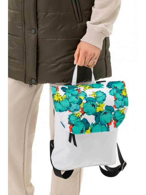 Компактный рюкзачок белый бутон — изображение 7