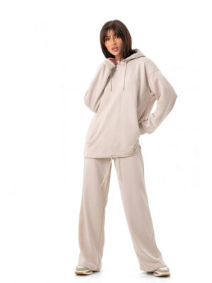 Широкие штаны палаццо бежевые