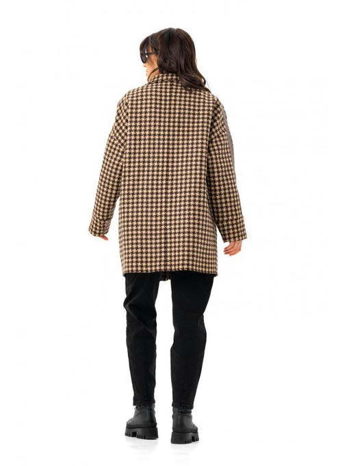 Оверсайз пальто коричневое — изображение 7