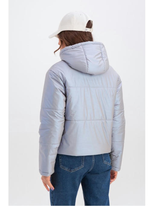 Короткая куртка с капюшоном ультрафиолет — изображение 4