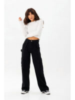 Джинсы карго черные