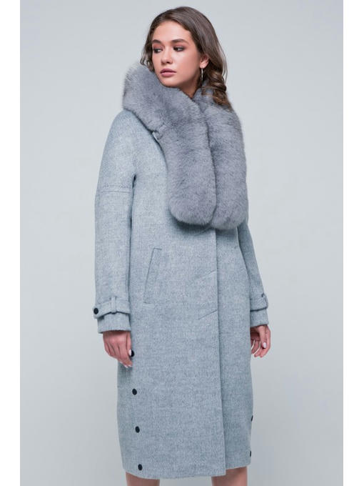 Зимнее пальто серое — изображение 2