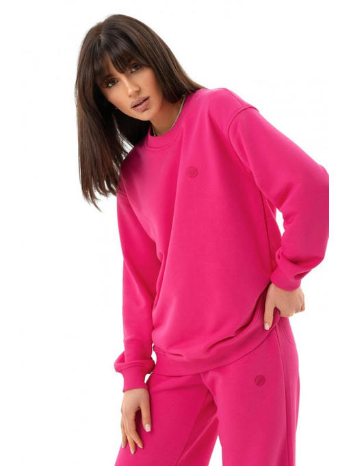 Стильный однотонный свитшот малина — изображение 3