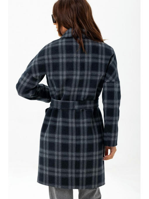 Осеннее пальто синее — изображение 4