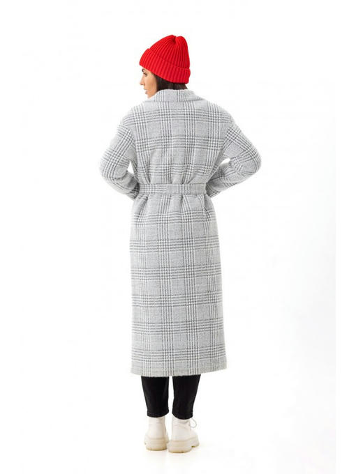 Демисезонное пальто серая лапка — изображение 6