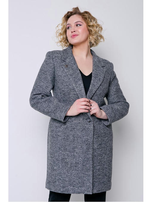 Демисезонное пальто темно-серый — изображение 2