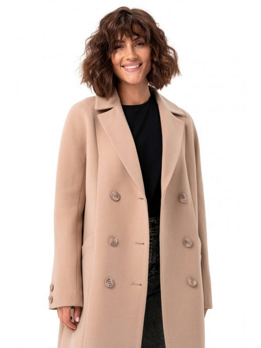 Пальто из кашемира бежевое — изображение 3