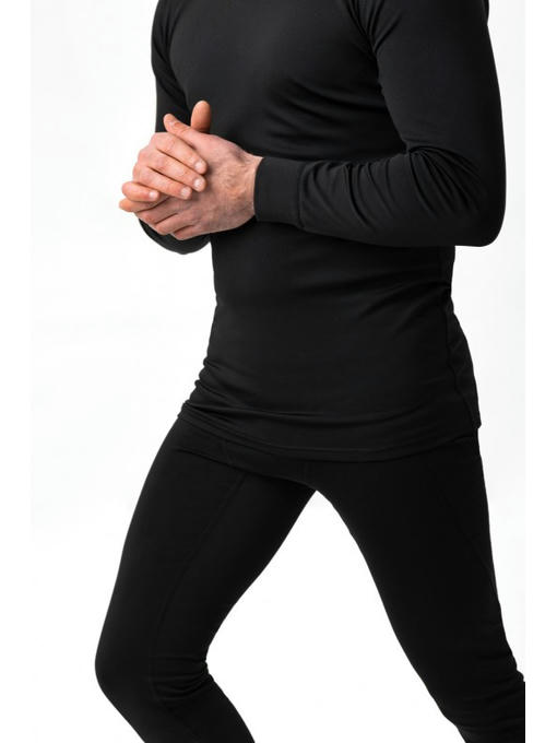 Мужское термобелье микродайвинг черное (комплект кофта и лосины) — изображение 8