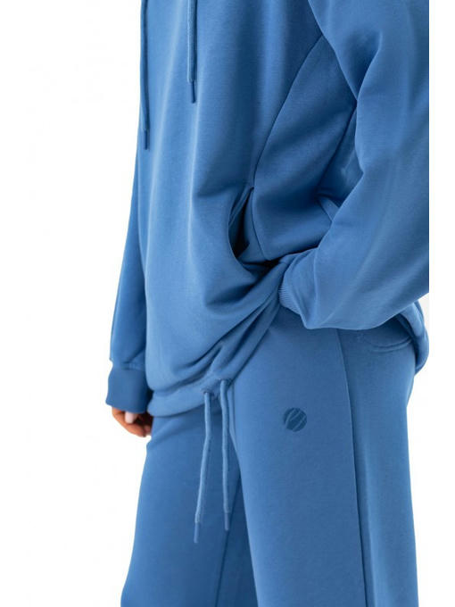 Длинное худи с капюшоном джинс — изображение 4