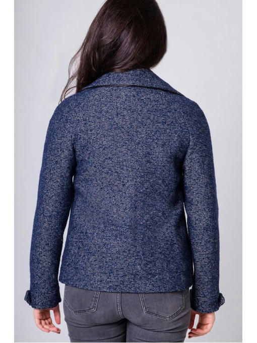 Пиджак из твида синий — изображение 4