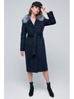 Пальто зимнее темно-синий