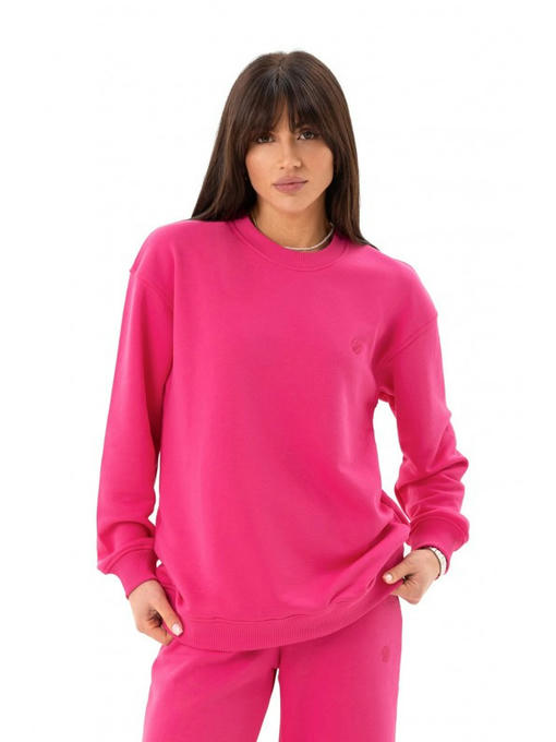 Стильный однотонный свитшот малина — изображение 4