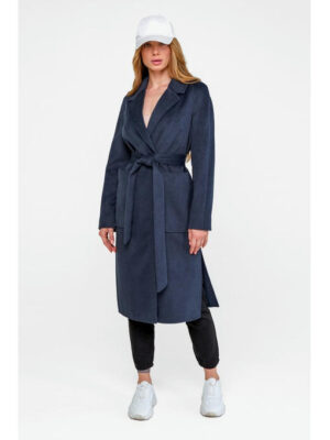 Осеннее пальто морская волна