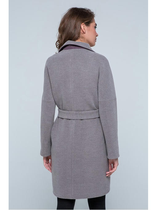 Пальто двухцветное мокко — изображение 4