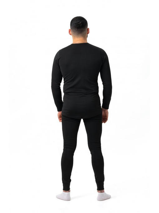 Мужское термобелье микродайвинг черное (комплект кофта и лосины) — изображение 9